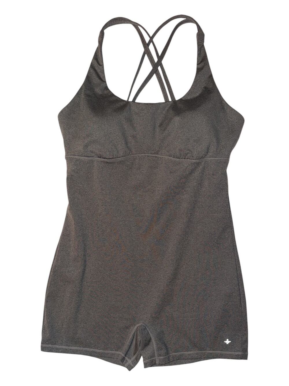 Halara Women’s Large Gray Romper Bodysuit Shorts